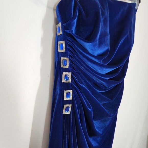 NWT Dekolte Velvet Strapless Gown Size‎ 42 - Picture 5 of 12